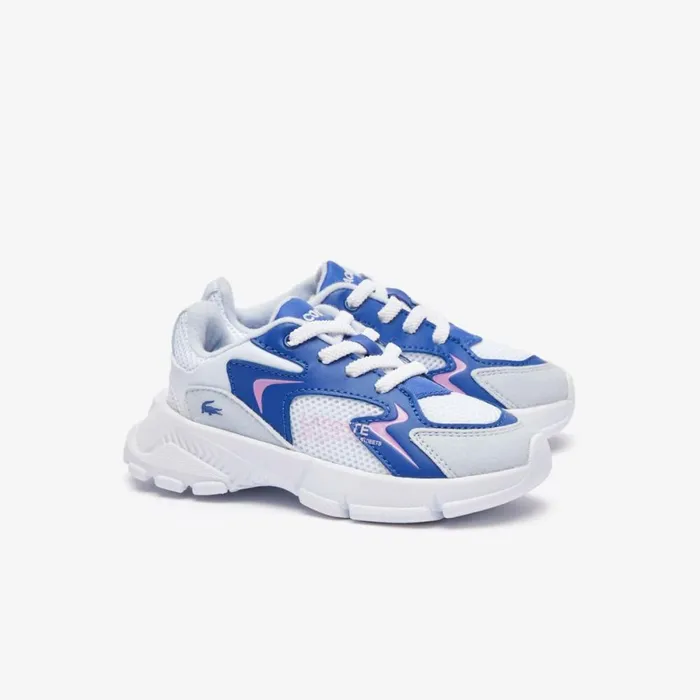Shoes and Accessories Kids Lacoste Infants039 L003 Neo Sneakers Lt Bluwht 2k7