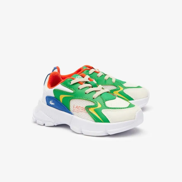 Shoes and Accessories Kids Lacoste Infants039 L003 Neo Sneakers Whiteblue 080