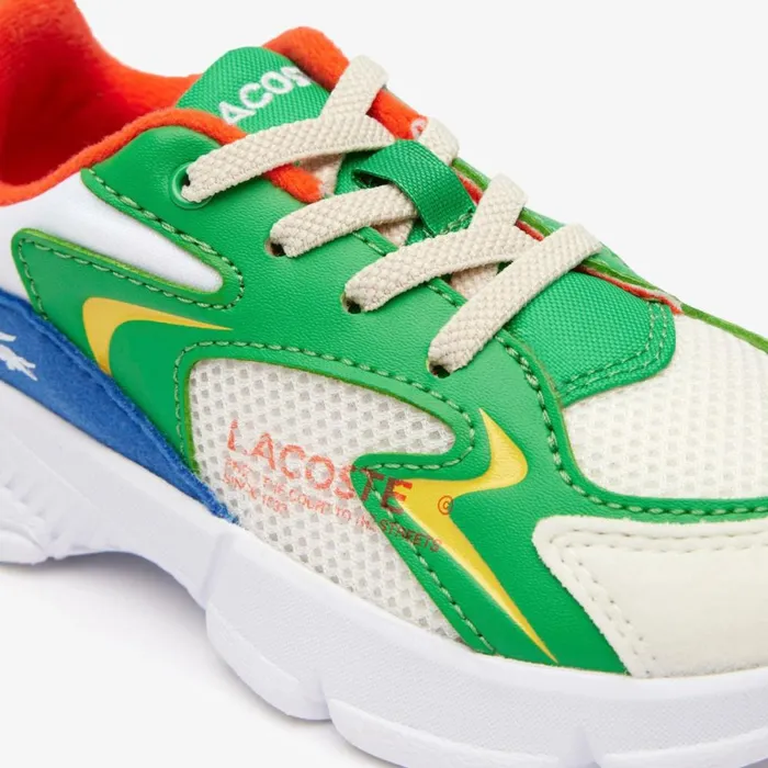 Shoes and Accessories Kids Lacoste Infants039 L003 Neo Sneakers Whiteblue 080