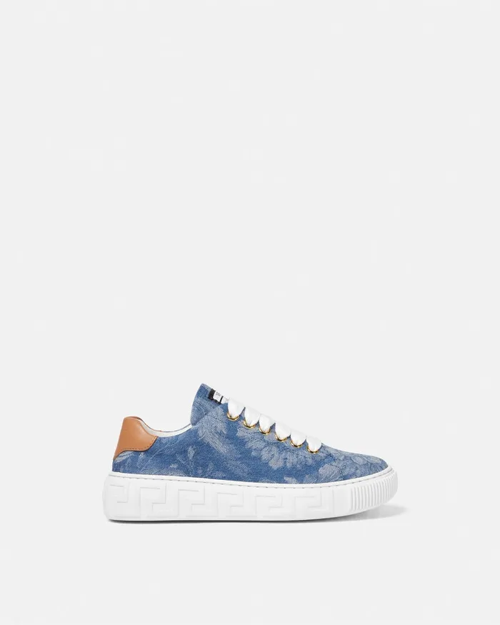 Shoes Kids Versace Barocco Greca Sneakers 2us7v