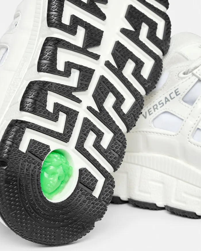 Shoes Kids Versace Trigreca Sneakers Whiteprint