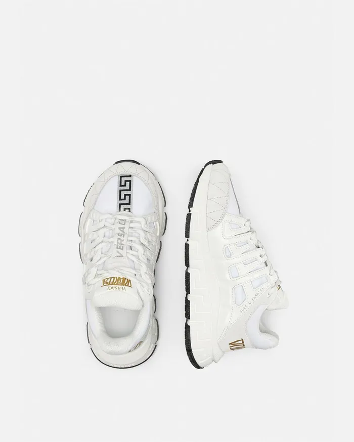 Shoes Kids Versace Trigreca Sneakers Whiteprint