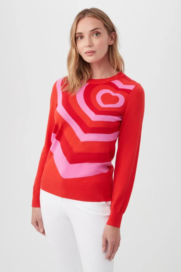 SHOP Trina Turk ALL TOPS SWEETHEART SWEATER