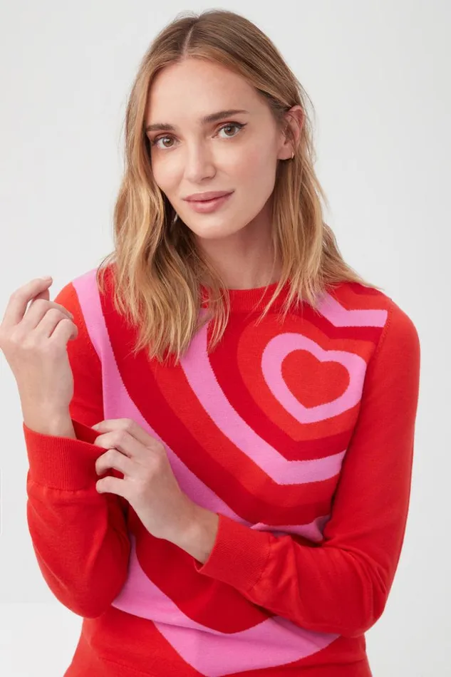 SHOP Trina Turk ALL TOPS SWEETHEART SWEATER