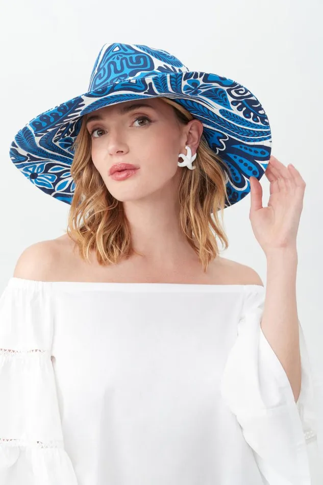 SHOP Trina Turk BELTS SCARVES and HATS SHADE HAT