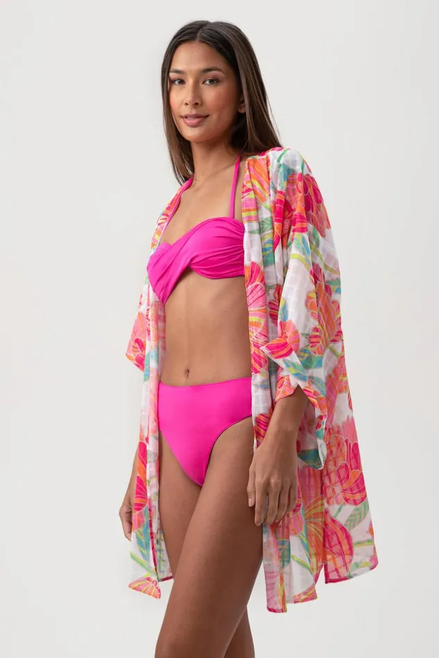 SHOP Trina Turk MATCHING SWIM SETS WOMEN039S POPPY TIE FRONT SWIM COVERUP SHIRT
