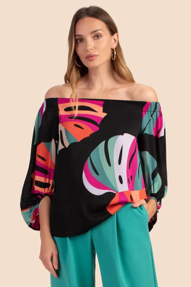 SHOP Trina Turk PATTERNS and PRINTS WINDWARD TOP