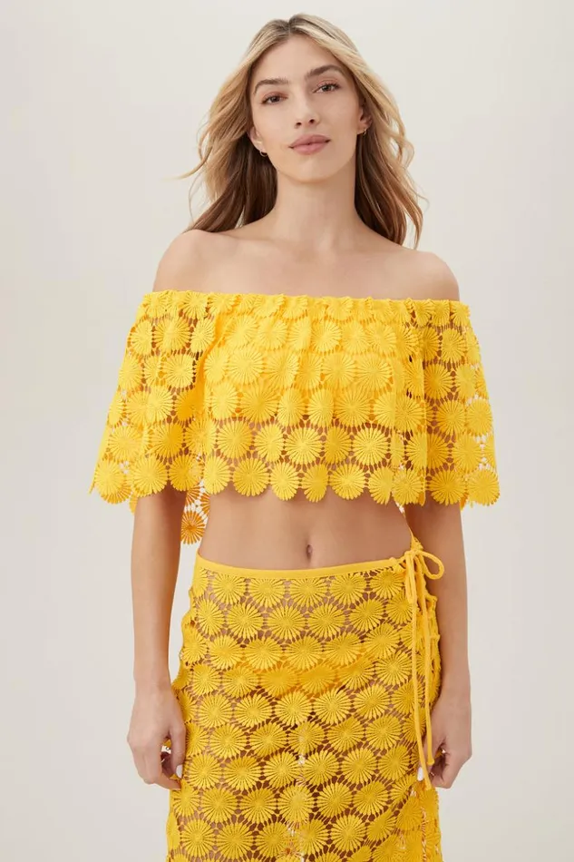 SHOP Trina Turk SWIM TOPS BARDOT OFF THE SHOULDER TOP