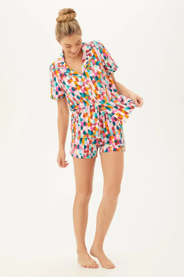 SHOP Trina Turk WOMEN039S SLEEPWEAR DANCING DOTS WOMEN039S SHORT SLEEVE SHORTY JERSEY PJ SET SHOP Trina Turk WOMEN039S SLEEPWEAR DANCING DOTS WOMEN039S SHORT SLEEVE SHORTY JERSEY PJ SET