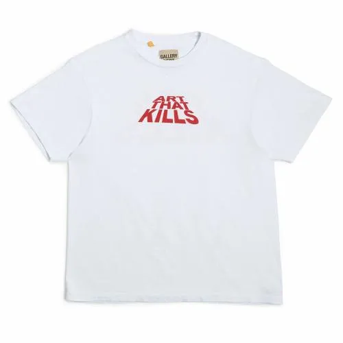 Short Sleeve Men Gallery Dept ATK STACK LOGO TEE White