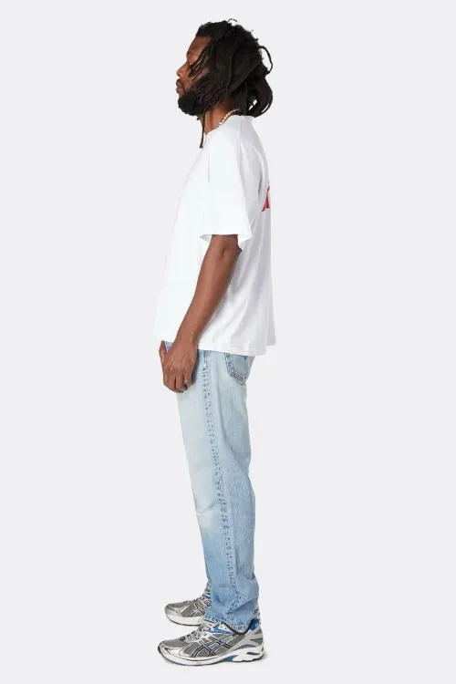 Short Sleeve Men Gallery Dept ATK STACK LOGO TEE White