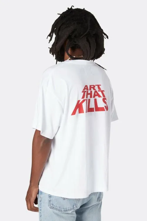 Short Sleeve Men Gallery Dept ATK STACK LOGO TEE White