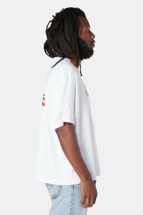Short Sleeve Men Gallery Dept ATK STACK LOGO TEE White