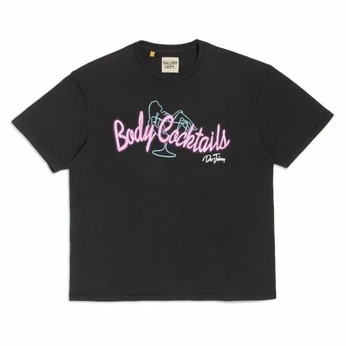 Short Sleeve Men Gallery Dept BODY COCKTAILS TEE Black