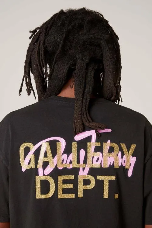 Short Sleeve Men Gallery Dept BODY COCKTAILS TEE Black