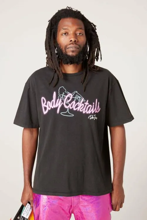 Short Sleeve Men Gallery Dept BODY COCKTAILS TEE Black