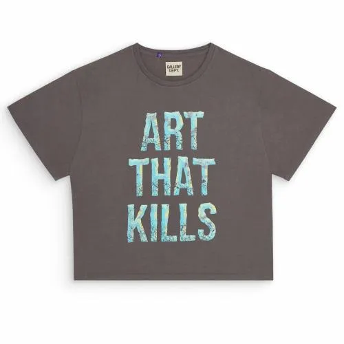 Short Sleeve Men Gallery Dept BROKEN ATK TEE Vintage Black