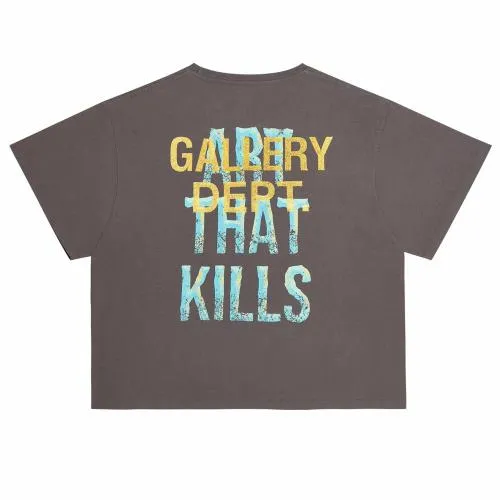 Short Sleeve Men Gallery Dept BROKEN ATK TEE Vintage Black