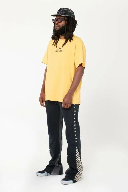 Short Sleeve Men Gallery Dept FUCKED UP LOGO TEE Gold