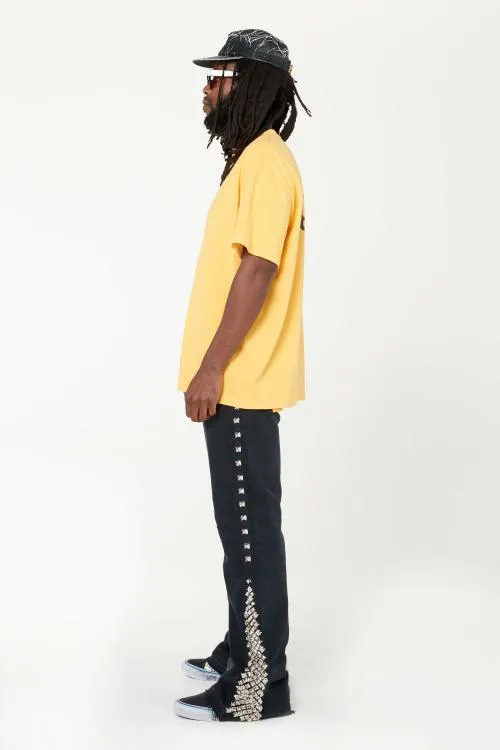Short Sleeve Men Gallery Dept FUCKED UP LOGO TEE Gold