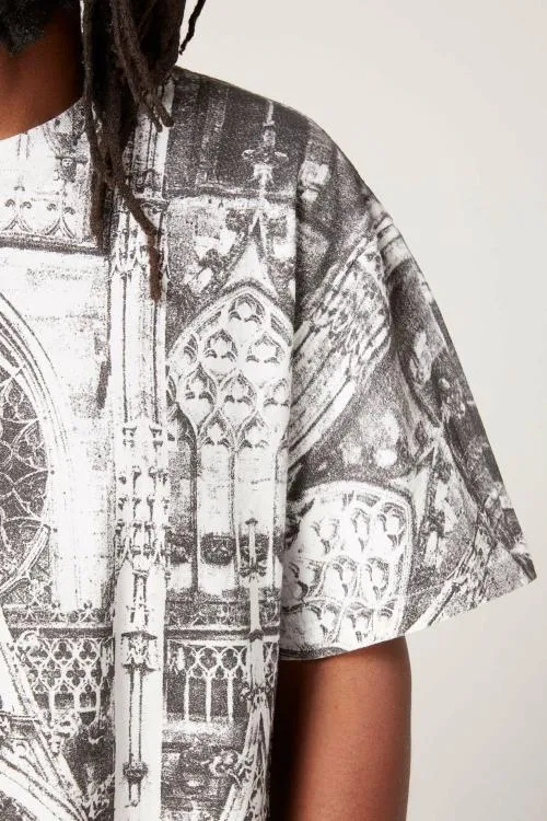 Short Sleeve Men Gallery Dept POSTCARD TEE Blackwhite