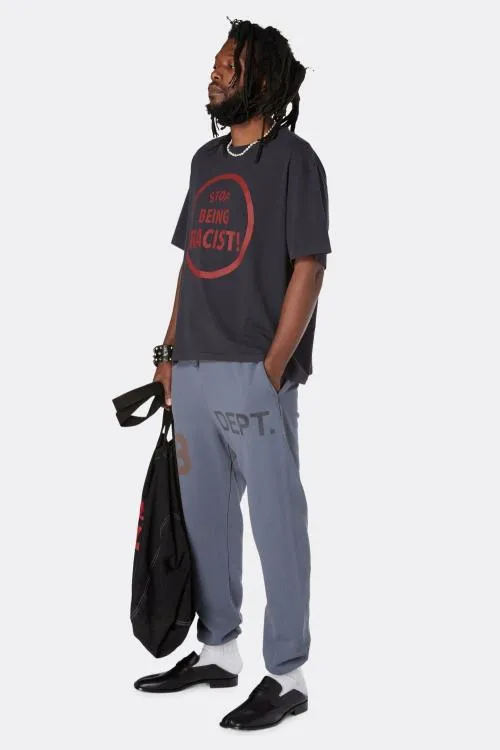 Short Sleeve Men Gallery Dept STOP BEING RACIST TEE Black