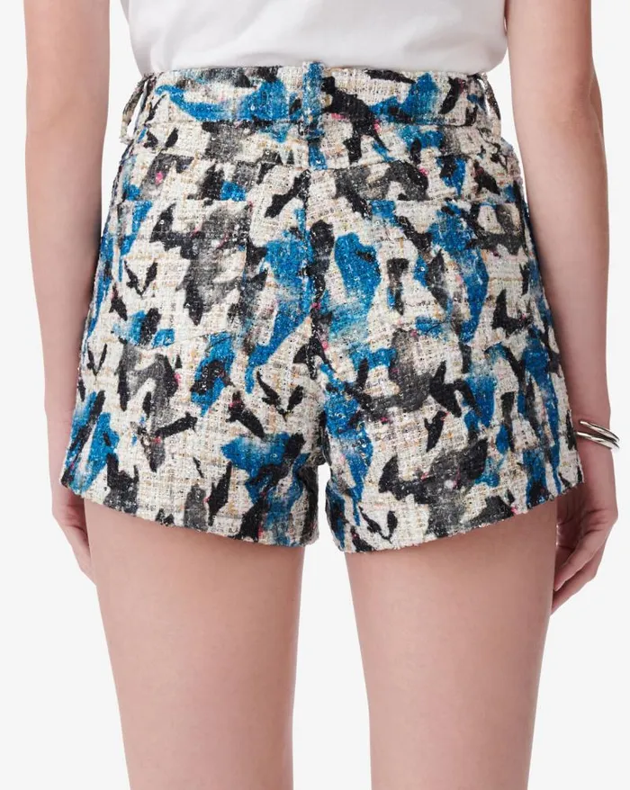 Shorts and Skirts Women IRO NORIANE SHORT TWEED SHORTS WITH SEQUINS