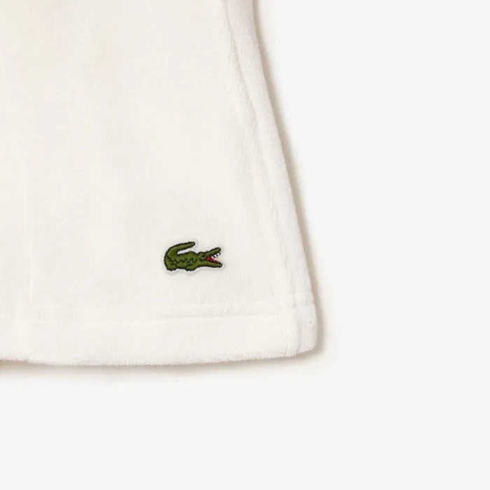 Shorts and Skirts Women Lacoste Womens Organic Cotton Terry Shorts White 70v