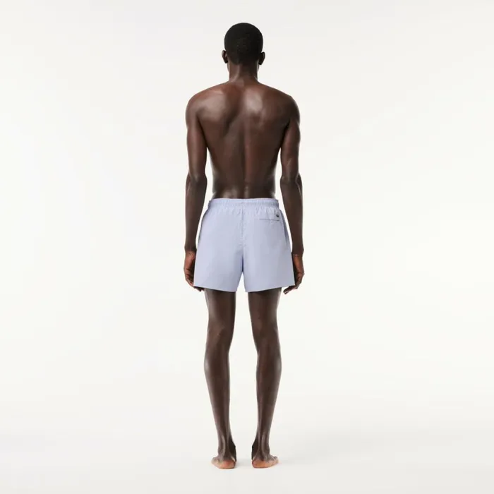 Shorts and Swim Men Lacoste Men039s Croc Print Swim Trunks Phoenix Blue J2g