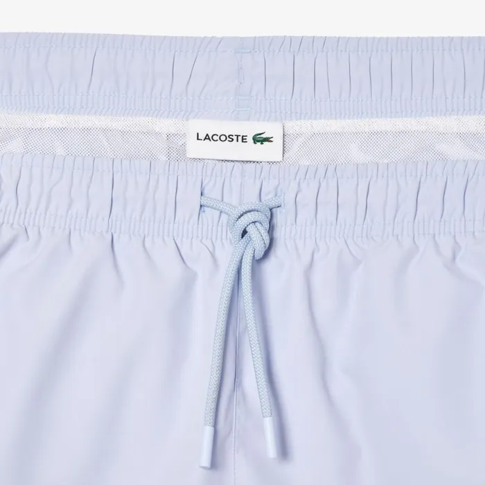 Shorts and Swim Men Lacoste Men039s Croc Print Swim Trunks Phoenix Blue J2g
