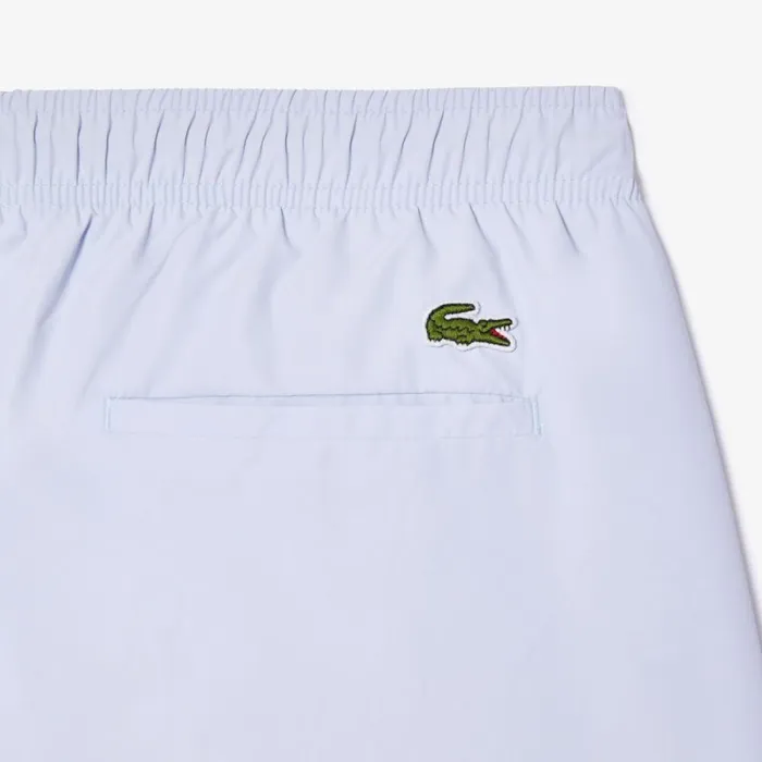 Shorts and Swim Men Lacoste Men039s Croc Print Swim Trunks Phoenix Blue J2g