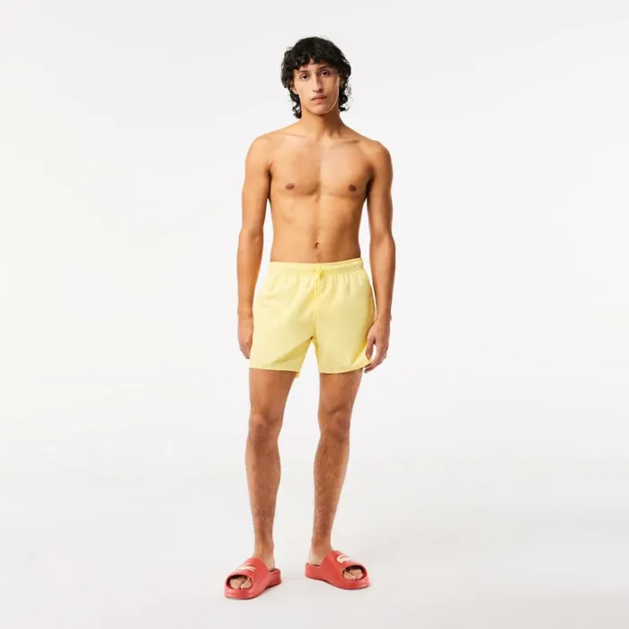 Shorts and Swim Men Lacoste Men039s Lightweight Swim Shorts Yellow Green 7sh