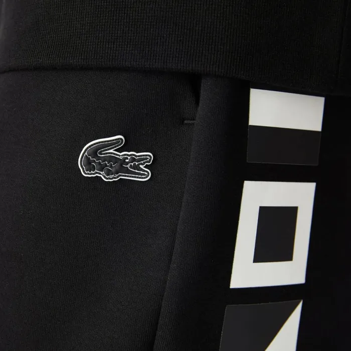 Shorts and Swim Men Lacoste Men039s Reflective Print Shorts Black 031