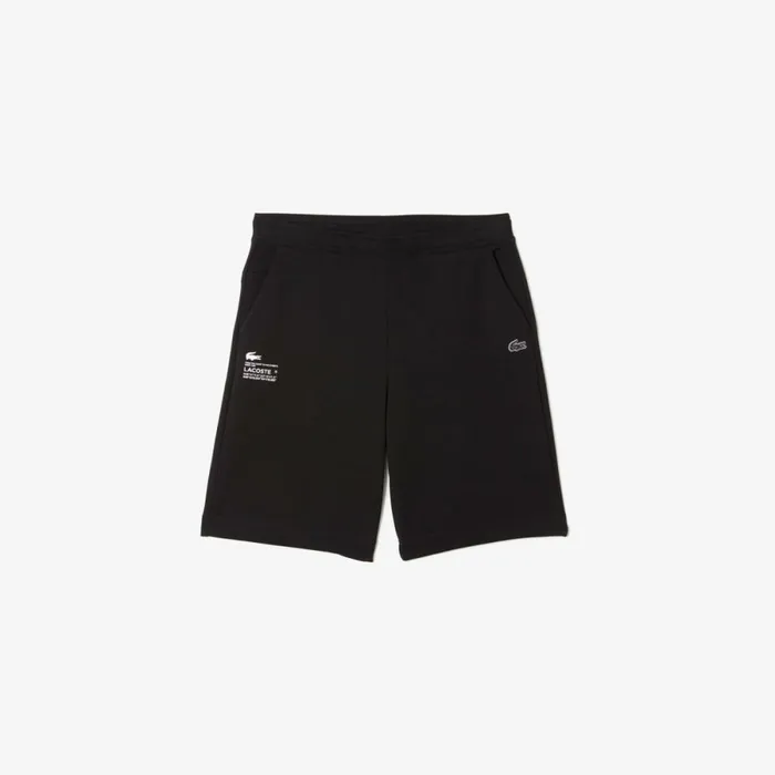 Shorts and Swim Men Lacoste Men039s Reflective Print Shorts Black 031