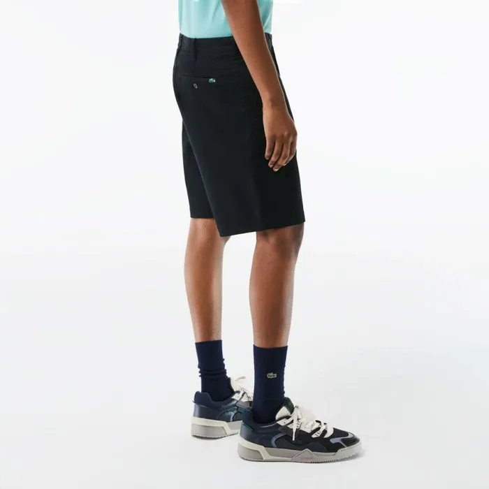 Shorts and Swim Men Lacoste Men039s Regular Fit Stretch Organic Cotton Bermuda Shorts Black 031