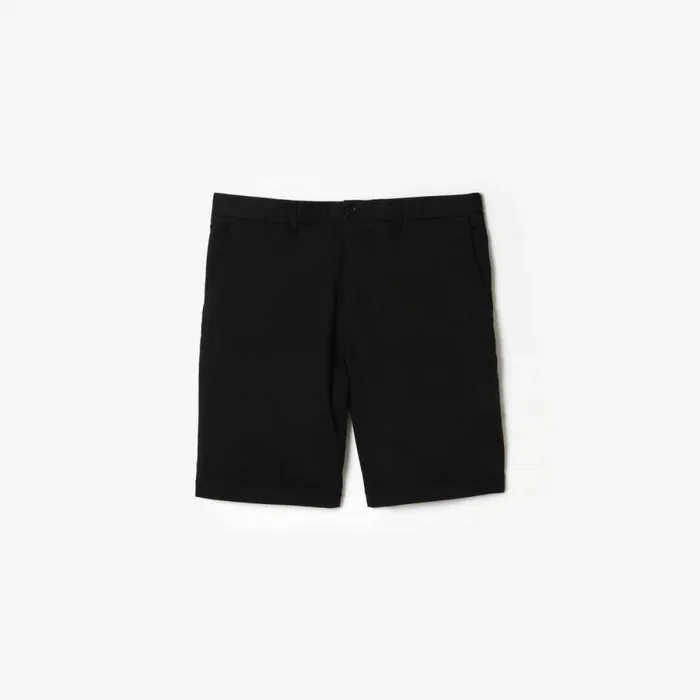 Shorts and Swim Men Lacoste Men039s Regular Fit Stretch Organic Cotton Bermuda Shorts Black 031