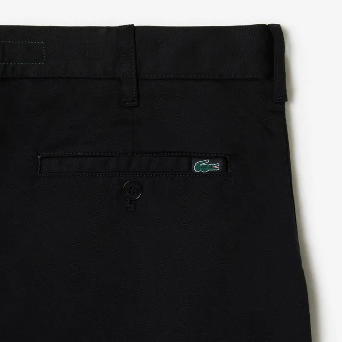 Shorts and Swim Men Lacoste Men039s Regular Fit Stretch Organic Cotton Bermuda Shorts Black 031