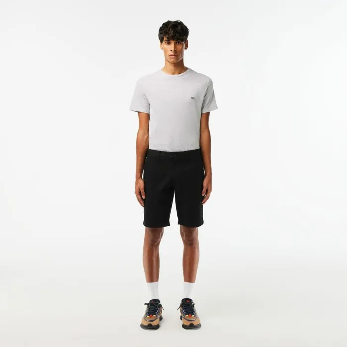 Shorts and Swim Men Lacoste Men039s Slim Fit Stretch Cotton Shorts Black 031