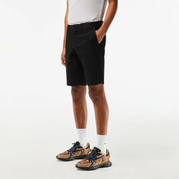 Shorts and Swim Men Lacoste Men039s Slim Fit Stretch Cotton Shorts Black 031