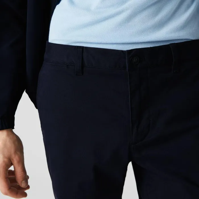 Shorts and Swim Men Lacoste Men039s Slim Fit Stretch Gabardine Shorts Navy Blue 166