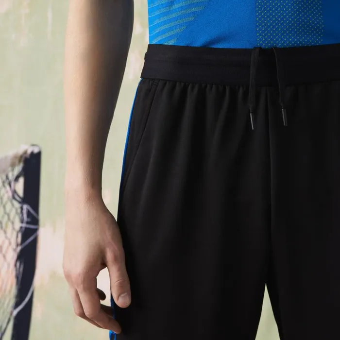 Shorts and Swim Men Lacoste Men039s SPORT Contrast Print Tennis Shorts Black C31