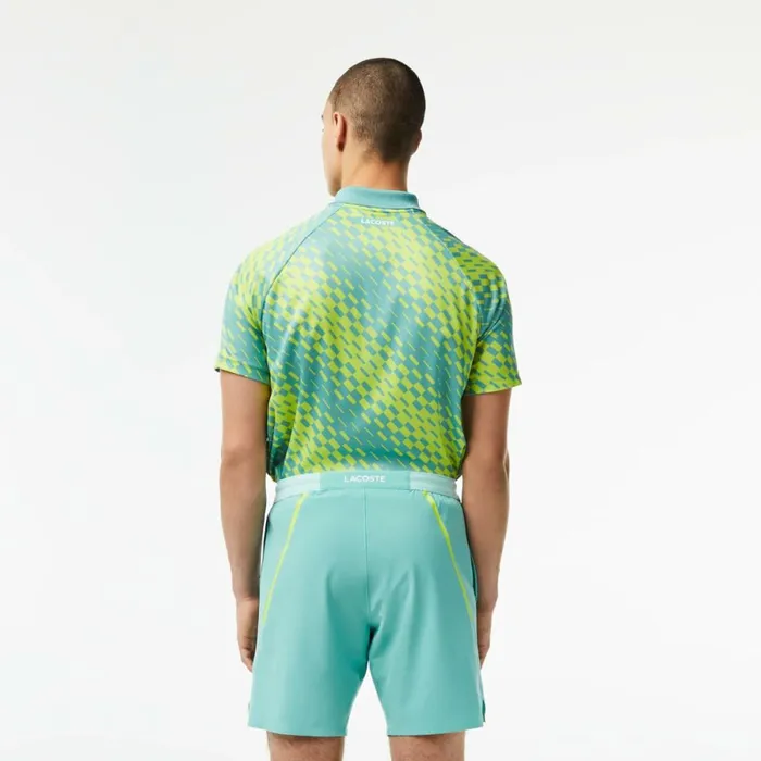 Shorts and Swim Men Lacoste Mens Lacoste Tennis X Novak Djokovic Shorts Green 3a4