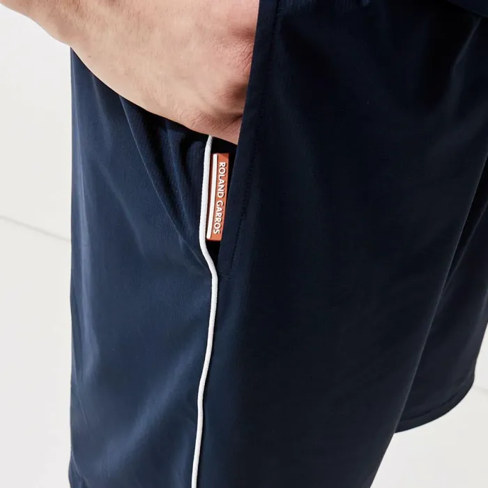 Shorts and Swim Men Lacoste Mens SPORT French Open Edition Lightweight Stretch Shorts Navy Blue White Navy Blue R20