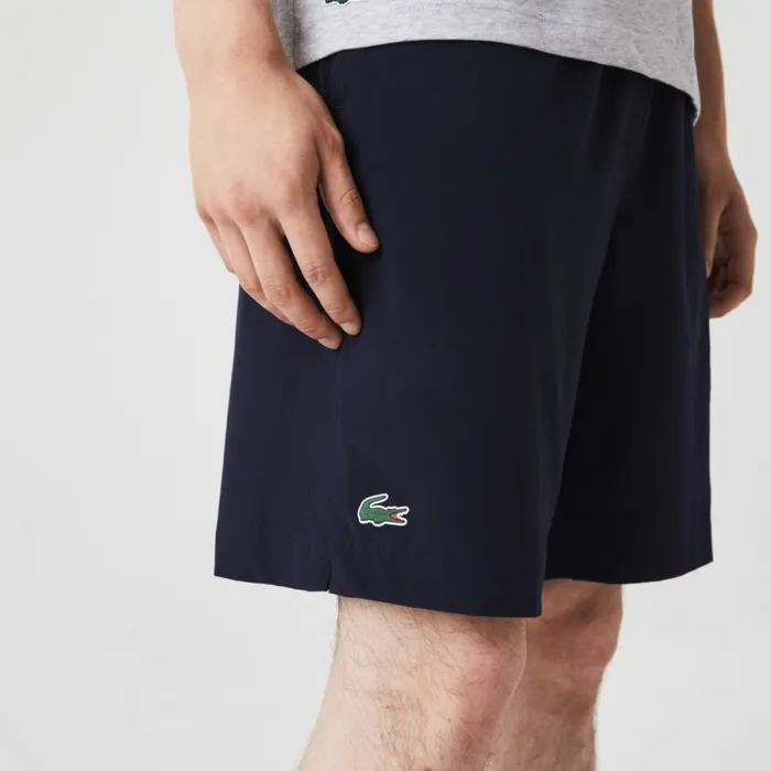 Shorts and Swim Men Lacoste Mens SPORT UltraLight Shorts Navy Blue White 525