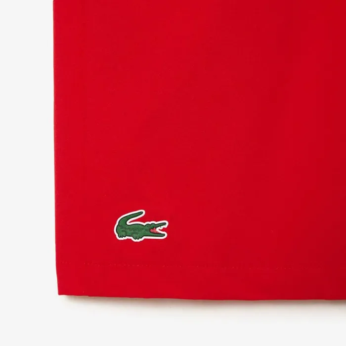 Shorts and Swim Men Lacoste Mens SPORT X Novak Djokovic Colorblock Shorts Red Purple Xsj