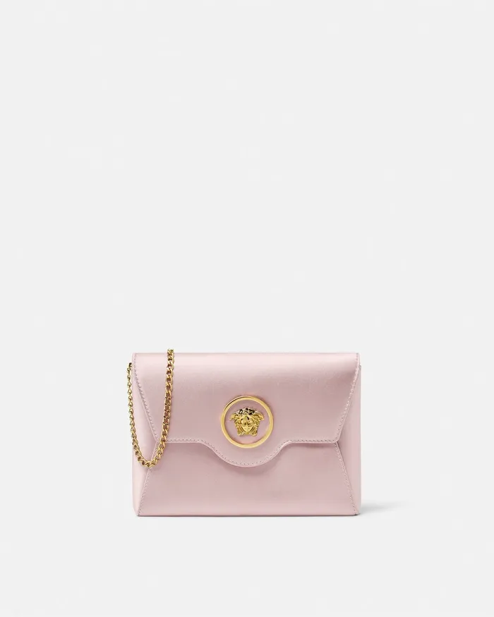 Shoulder and Crossbody Women Versace La Medusa Envelope Clutch Light Pink