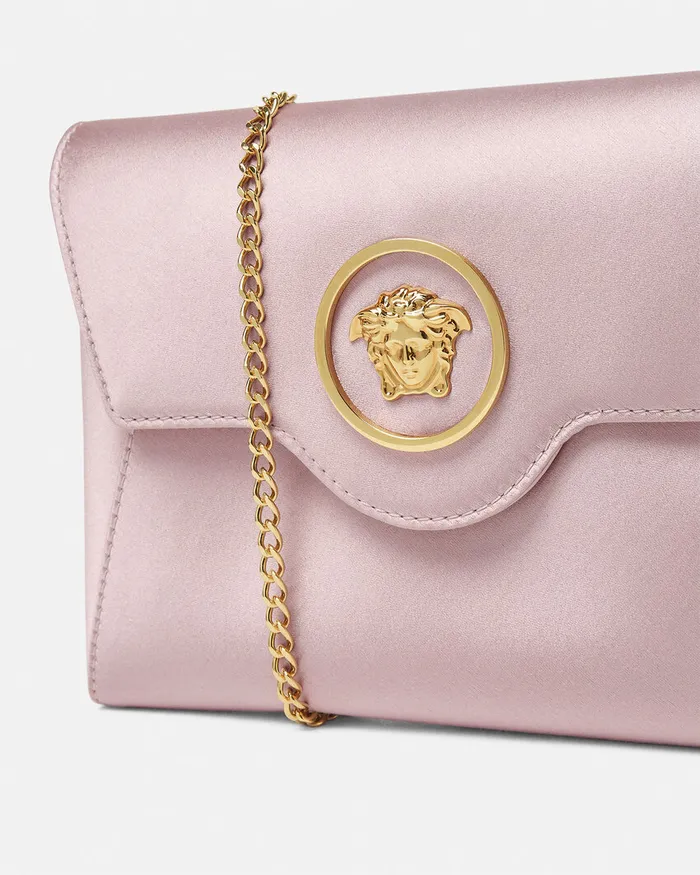 Shoulder and Crossbody Women Versace La Medusa Envelope Clutch Light Pink