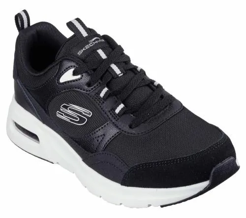 SkechAir Court 8211 Retro Avenue Black White Women SKECHERS Lace Up