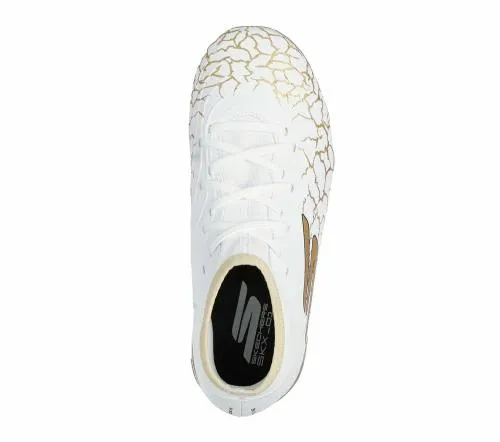 SKX15 High Jr Td FG White Black Gold Kids SKECHERS Kids UK Sizes 9525