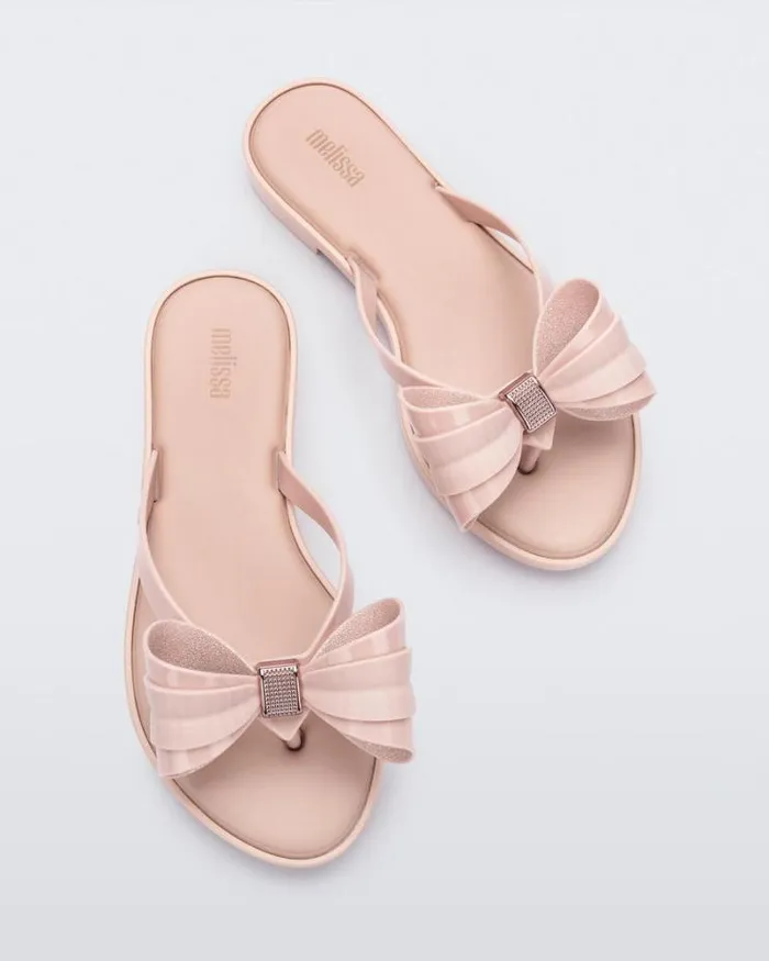 Slim Flip Flop Glitter Pink Women Melissa Flip Flops